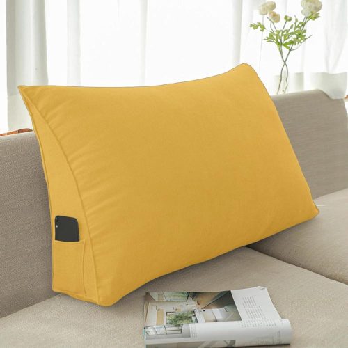 Háttámla párna sárga