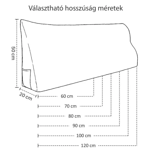 Háttámla párna lila