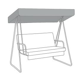   Hintaágy tető huzat vízálló, uv álló - világos szürke