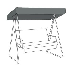 Hintaágy tető huzat vízálló, uv álló - szürke