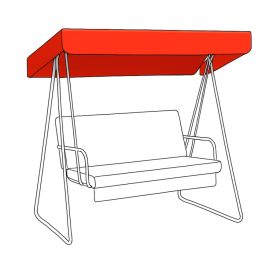 Hintaágy tető huzat vízálló, uv álló - narancssárga