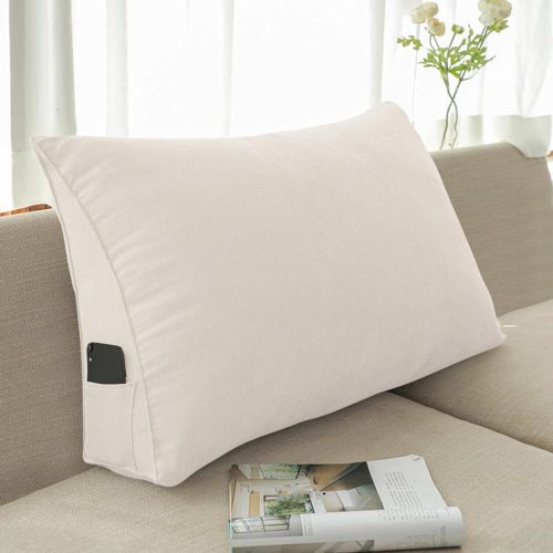 Huzat háttámla párnához törtfehér