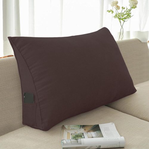 Huzat háttámla párnához sötétbarna