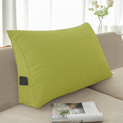 Huzat háttámla párnához zöld